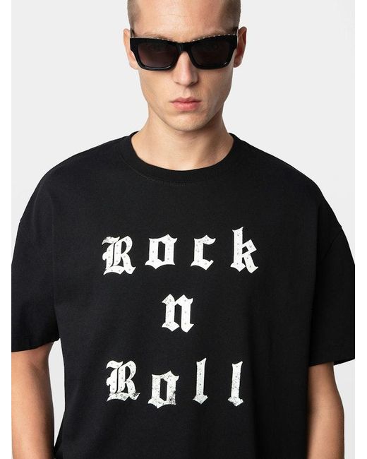 Zadig & Voltaire Black Teddy T-Shirt for men