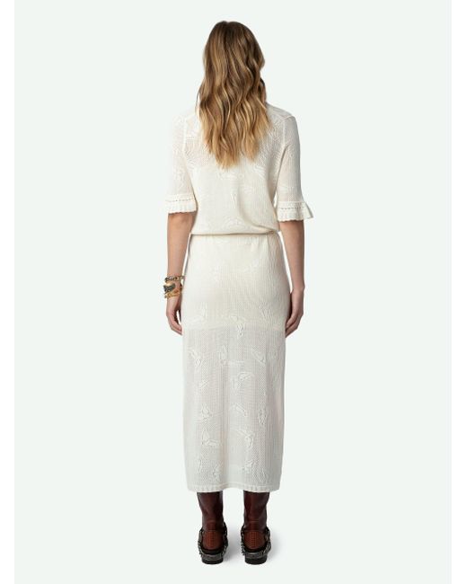 Zadig & Voltaire White Salmy Wings Dress