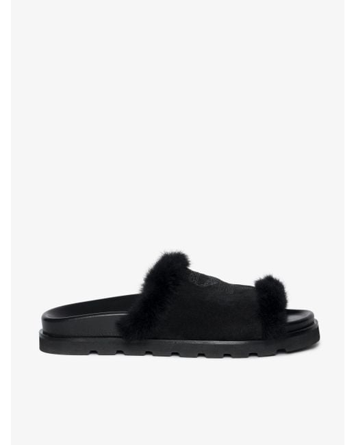 Mules teddy bare shearling Zadig & Voltaire en coloris Black