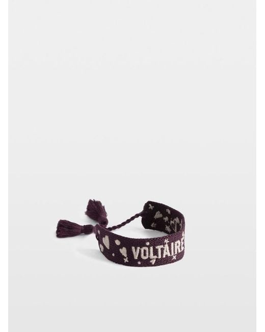Zadig & Voltaire White Zadig Woven Voltaire Bracelet