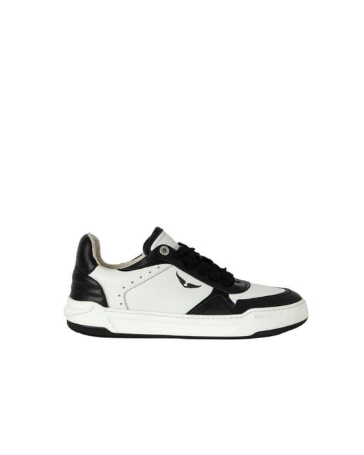 Zadig & Voltaire Black Low-Top Wings Trainers for men