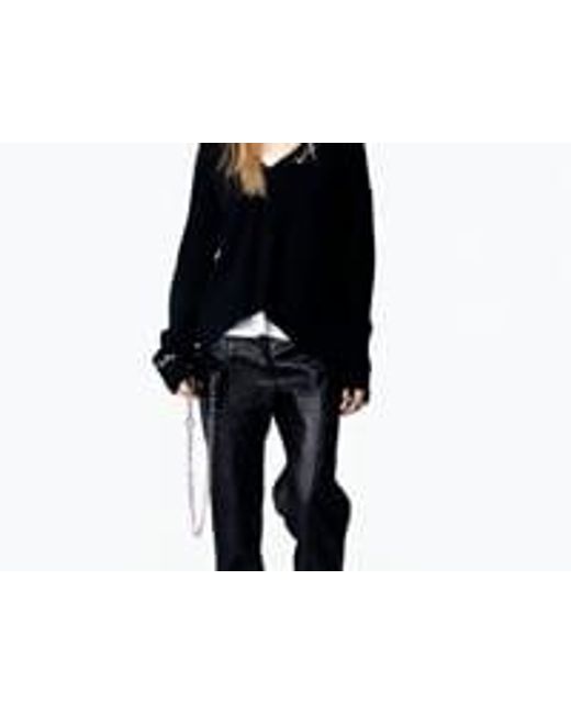 Zadig & Voltaire Black Pullover Miky 100% Kaschmir