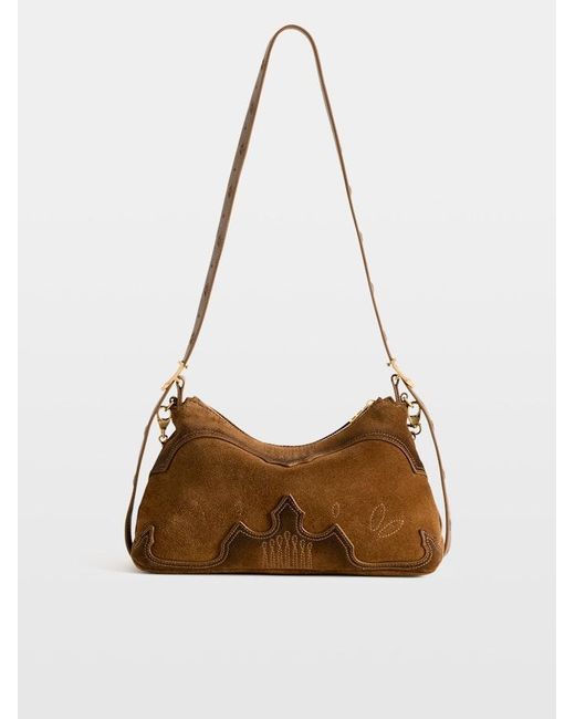Zadig & Voltaire Brown Jim Mini Western Used Bag