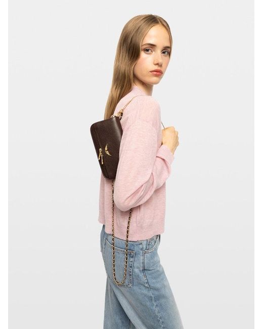 Zadig & Voltaire Brown Rock Mini Clutch