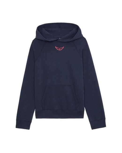 Zadig & Voltaire Blue Georgy Photoprint Diamanté Sweatshirt