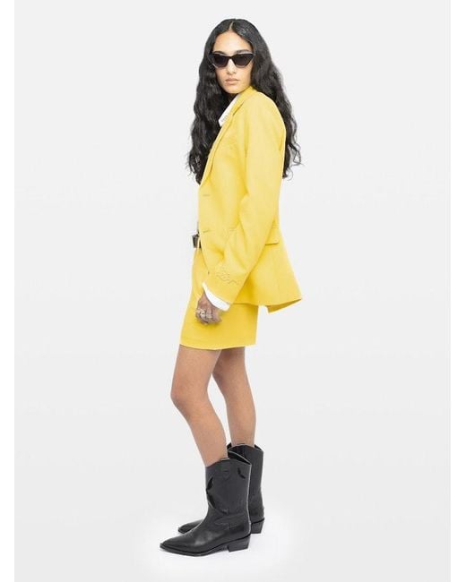 Zadig & Voltaire Yellow Shorts Sidou