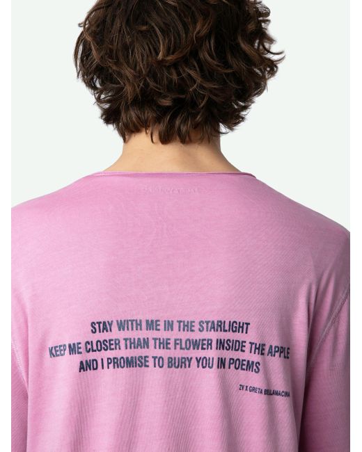Camiseta Tunecina Monastir Zadig & Voltaire de hombre de color Pink