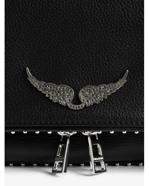 Zadig & Voltaire Black Rock Studs Clutch