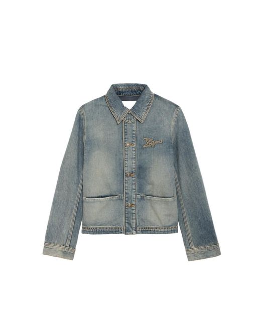 Zadig & Voltaire Blue Lessa Denim Jacket