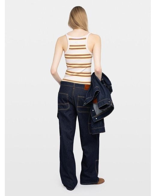 Zadig & Voltaire Pink Albao Tank Top