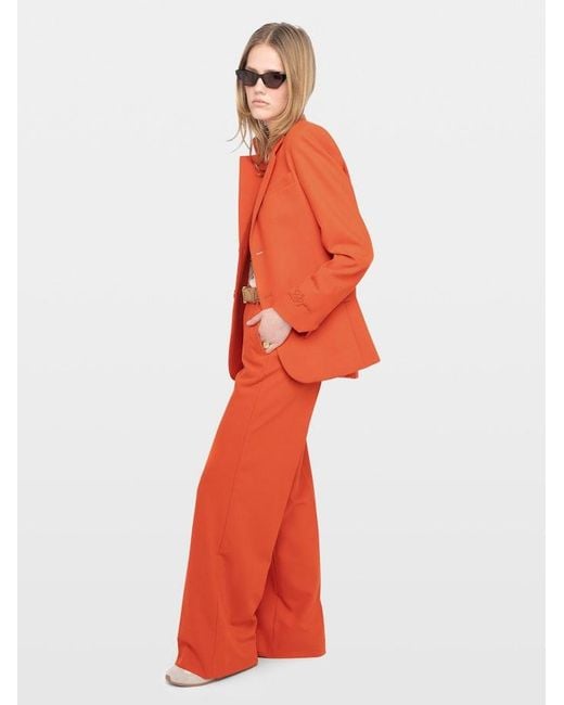 Zadig & Voltaire Orange Trousers Panol