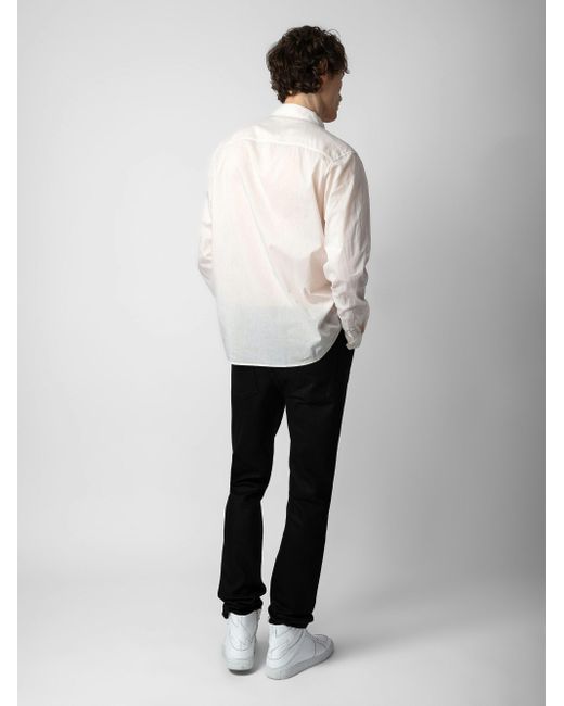 Zadig & Voltaire Hemd Thibault in White für Herren