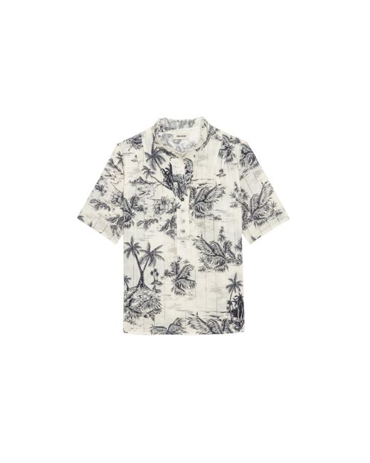 Zadig & Voltaire White Top Topher