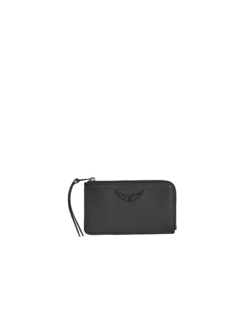 Zadig & Voltaire Black Zv Card Card Holder