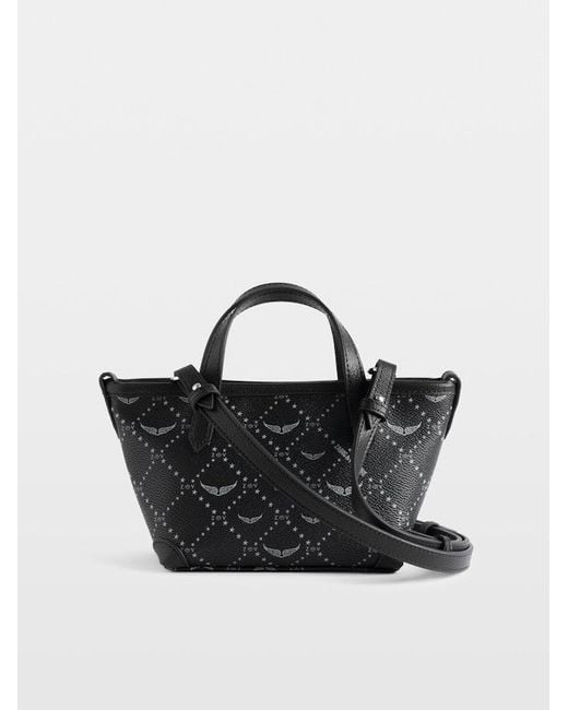 Zadig & Voltaire Black Z Shopper Nano Rock Tag Bag