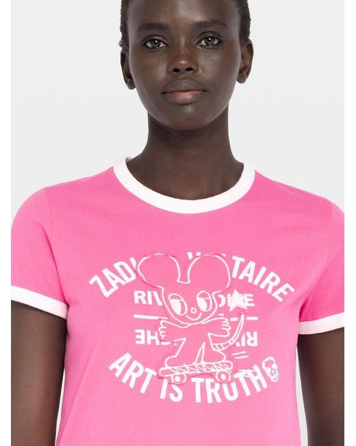 Zadig & Voltaire Pink T-Shirt Woos