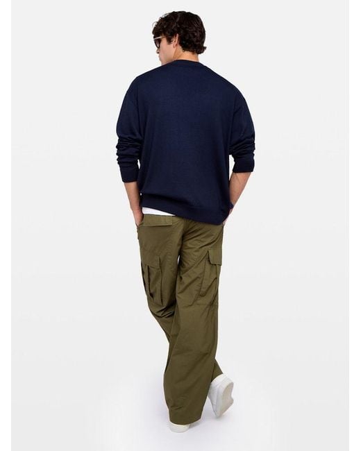 Zadig & Voltaire Blue Jumper Swonny 100% Wool for men