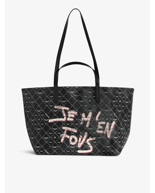 Zadig & Voltaire Black Z Shopper Xl Monogram Tasche
