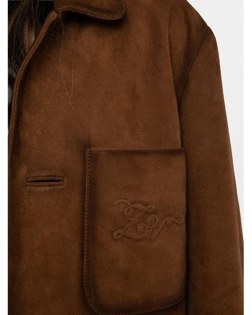 Zadig & Voltaire Brown Venezia Leather Jacket