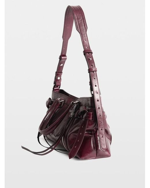 Zadig & Voltaire Brown Madison Small Vintage Patent Bag