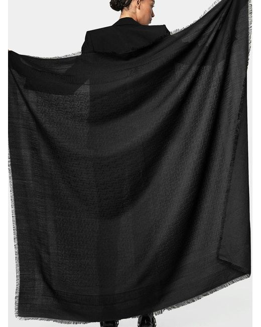 Zadig & Voltaire Black Glenn Zv Initiale Scarf