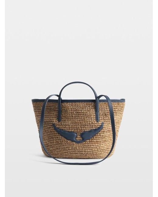 Zadig & Voltaire White Mini Wings Basket Bag