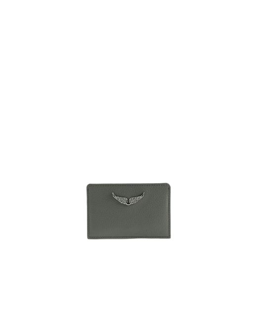 Zadig & Voltaire Gray Zv Pass Card Holder