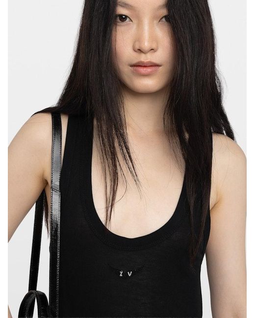 Zadig & Voltaire Black Bianca Tank Top