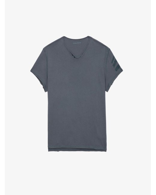 Zadig & Voltaire Henley-shirt Monastir Arrow in Gray für Herren