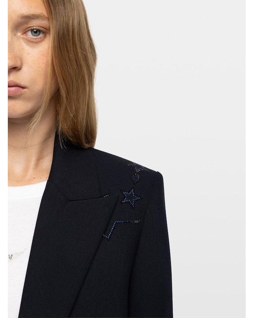 Zadig & Voltaire Blue Vavy Blazer