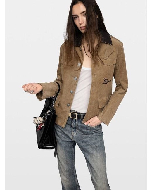 Zadig & Voltaire Brown Veram Jacket