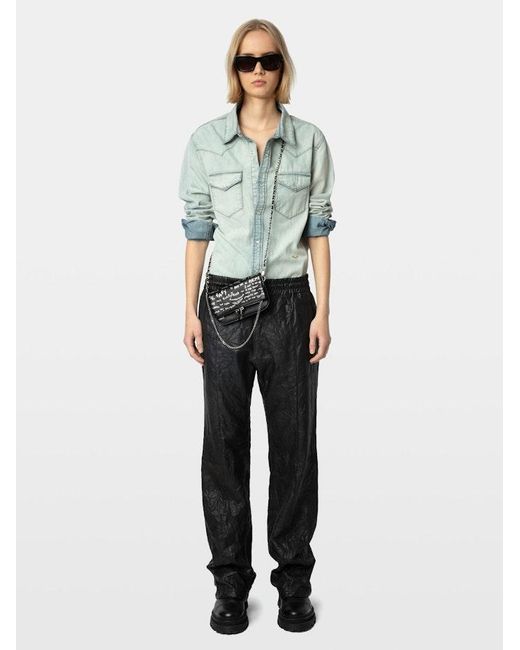 Zadig & Voltaire Black Rock Mini Clutch