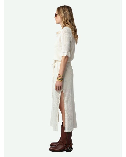 Zadig & Voltaire White Salmy Wings Dress