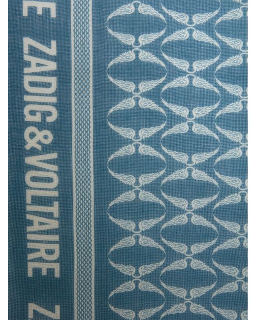 Foulard delta Zadig & Voltaire en coloris Blue