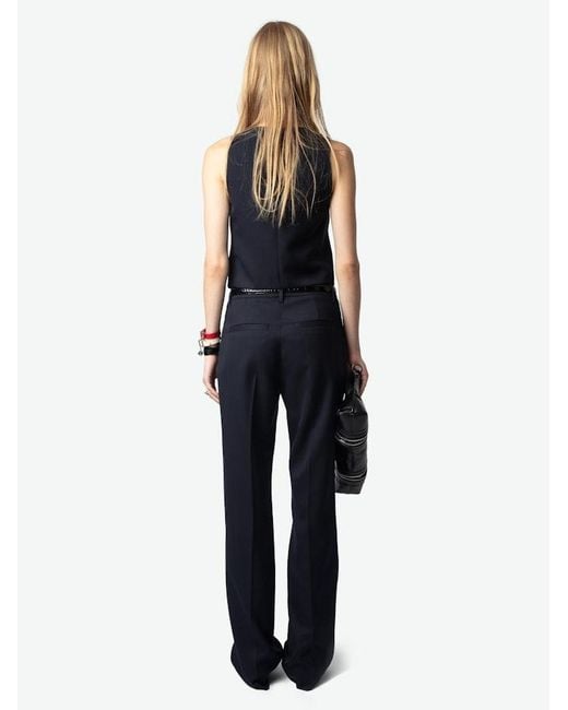 Zadig & Voltaire Blue Emaux Blazer 100% Wool