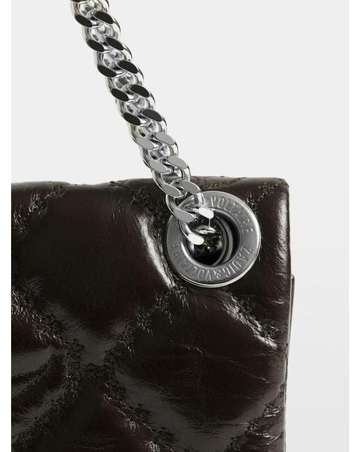 Zadig & Voltaire Black Rock Ii Vintage Monogram Clutch