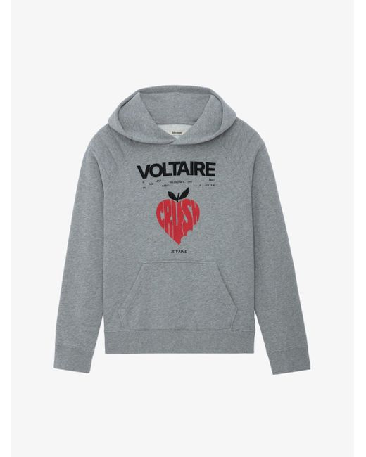 Zadig & Voltaire Avata Concert Crush Hoodie in Grey | Lyst UK