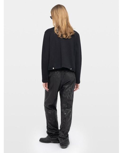 Zadig & Voltaire Black Cama Buttoned Sweatshirt