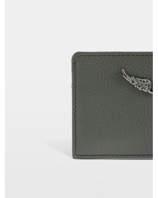 Zadig & Voltaire Gray Zv Pass Card Holder