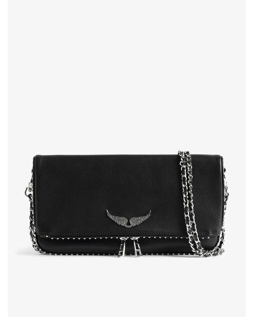 Zadig & Voltaire Black Rock Studs Clutch
