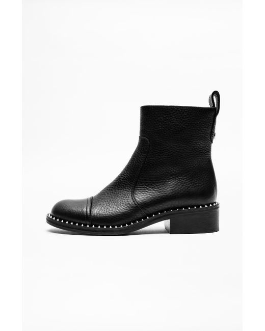 Bottines Empress Clous Zadig & Voltaire en coloris Black