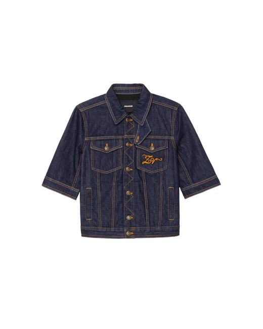 Zadig & Voltaire Blue Kyo Denim Jacket