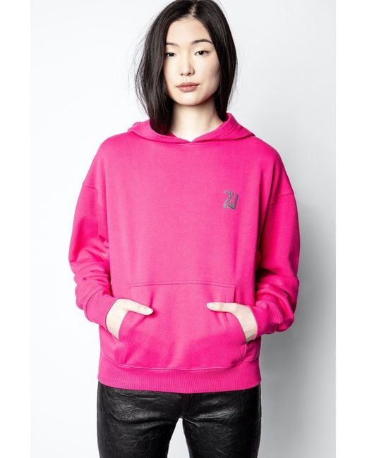 Sweatshirt Georgy Cannetille Zadig & Voltaire en coloris Pink