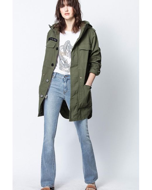 Zadig & Voltaire Green Parka King