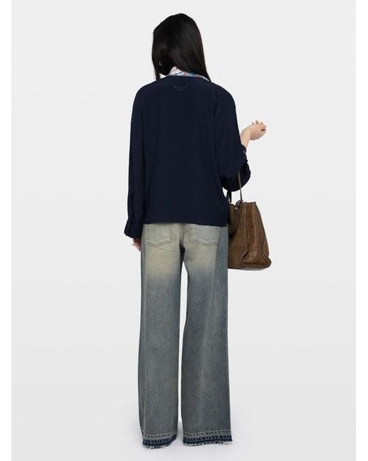 Zadig & Voltaire Blue Torny Tunic