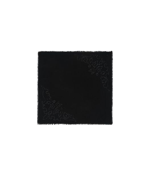 Zadig & Voltaire Black Stevie Strass Western Scarf