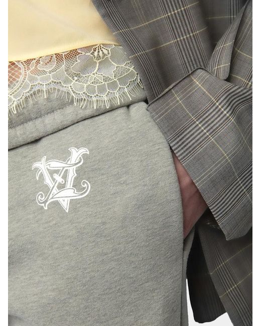Zadig & Voltaire Gray Sofia Logo-Print Organic-Cotton Jogging Bottoms