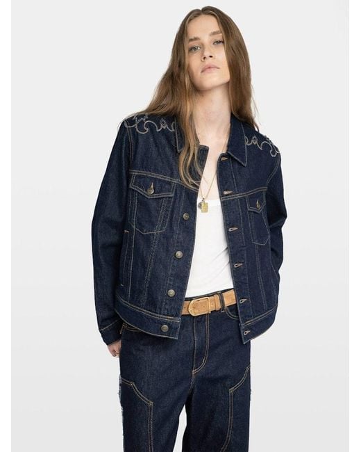 Zadig & Voltaire Blue Bases Denim Jacket