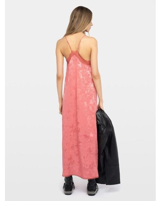 Zadig & Voltaire Pink Dress Risty 100% Silk