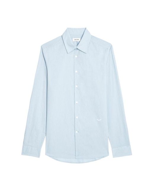 Zadig & Voltaire Blue Sid Shirt for men